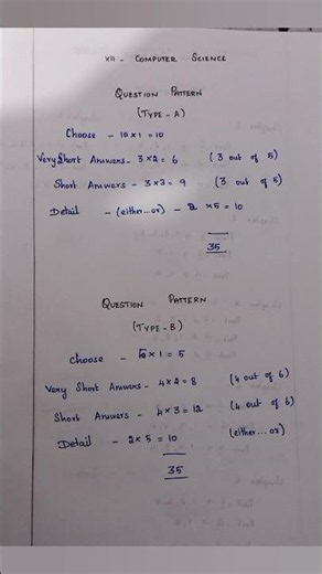 💻 Class 12 Computer Science – Question Pattern 2026 | Midterm Exam 2026