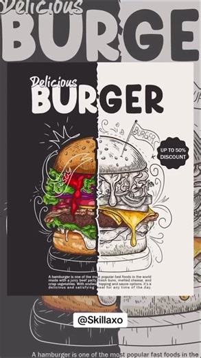 🍔 How I Designed a Creative Burger Poster in Photoshop | Step-by-Step Tutorial |