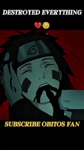 Obitos saddest moment 😭🔥#anime #shorts #obito #sad