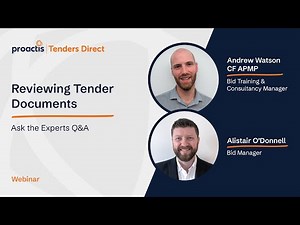 Reviewing Tender Documents - Ask The Experts Q&A | Tenders Direct