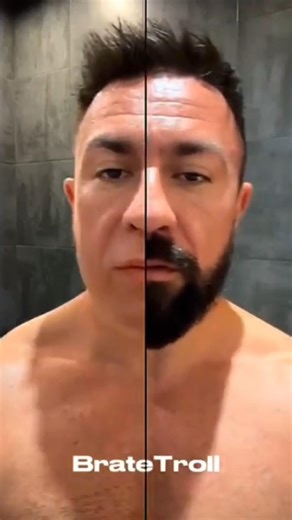 Without Beard Filter 💀😂 #edit #trollface