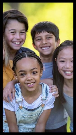 A group of kids laughing #KidsLaughing #JoyfulMoments #PositiveVibes