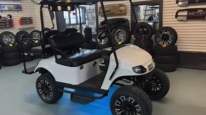 1.2K views · 29 reactions | This is an amazing looking black and white themed custom build. Comes equipped with a brand new 13.5 hp fuel injected Kawasaki engine, body, seats, top, dash, steering wheel, floor mat, running boards, under glow lights and Bluetooth speaker bar. Great financing rates available! $9199 The video shows just how nice this cart is. Willandale Golf Cart Sales 111 N Wooster Ave Strasburg, OH 44680 330-417-7480 | Willandale Golf Cart Sales | Facebook