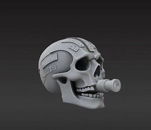 Functional Skull Whistle | Geometric Aztec Patterned Blow Instrument