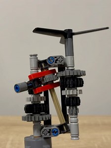 LEGO 5 Speed Fan with Sequential Gearbox (60 fbs) Simple Gear ratios explanation video #lego #technic #gearbox #mechanism #legotechnic #legogearbox #legotips #legotricks #legotutorials | Bricks Master Builders