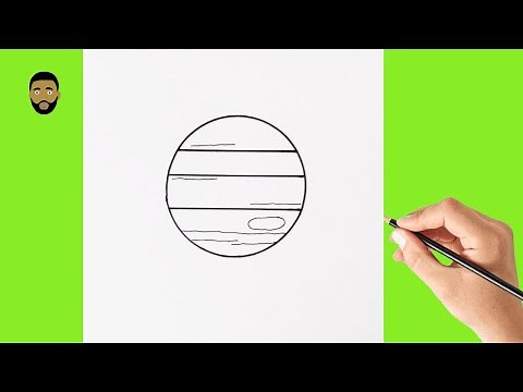 How To Draw Jupiter planet step by step