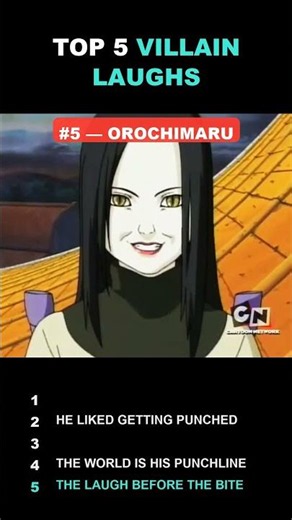Top 5 Most Unhinged Villain Laughs in Anime