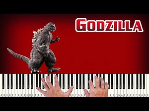 1954 - Godzilla Classic Theme - PIANO TUTORIAL