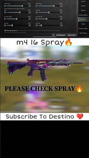 Check m4 16 Spray🔥 Wait For spray|| #shorts #short #bgmi #pubg #pubgmobile #gaming #viral #trending