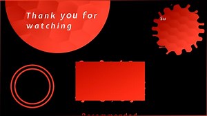 End Screen, Youtube, Button. Free Stock Video