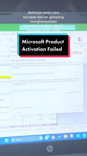Cara Mengatasi Product Activation Failed Microsoft Excel 2013