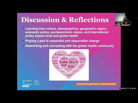 UCGHI SRGH Intern Asha Spitzer reflects on her internship experience