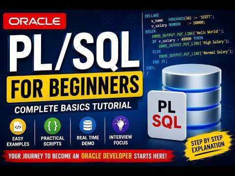 Oracle PL/SQL Tutorial for Beginners | Introduction to PL/SQL with Examples | Oracle SQL