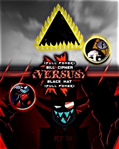 Bill Cipher Vs Black Hat #gravityfalls #billcipher #vilianous #blackhat #edit