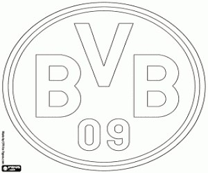 Logo do Borussia Dortmund para colorir e imprimir