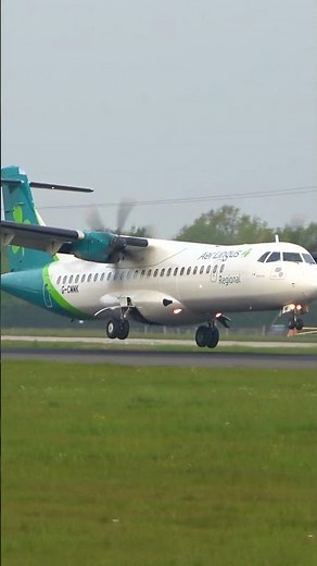 Aer Lingus ATR 72-600 Landing at Manchester Airport! #shorts