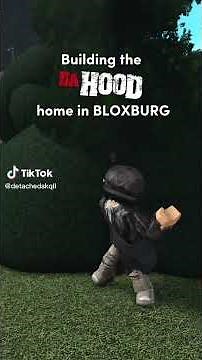 building the da hood home in bloxburg #shorts #dahoodroblox