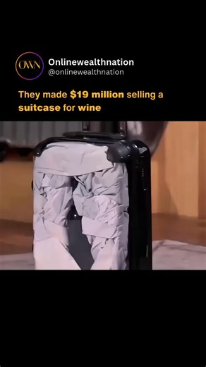 Business | Wealth | Make Money on Instagram: "A small startup turned a niche idea — a suitcase designed specifically for wine bottles — into a $19 million business. Their innovative product, the VinGardeValise, was created to safely transport up to twelve bottles of wine inside a durable hard-shell case that meets airline baggage standards. What began as a clever solution for travelers bringing wine home from vineyards has now become a luxury essential for collectors, sommeliers, and wine enthus