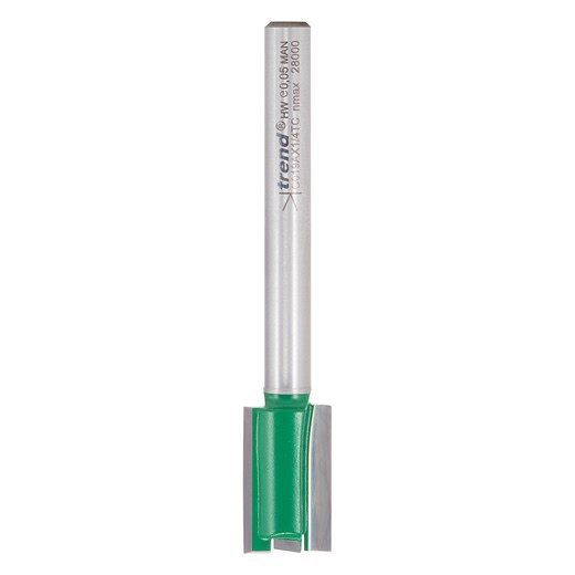 Trend Craft Pro Straight Router Bit 2-Flute 12mm Diameter 1/4in Shank