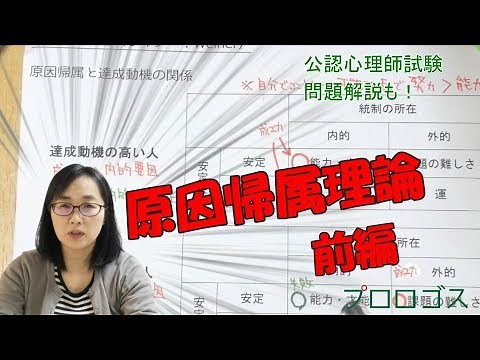 [Certified Psychologist Exam] Causal Attribution Theory, Part 1