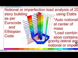 Complete Structural Design of 20 story building using ETABS in Eurocode and Ethiopian code (part 23)