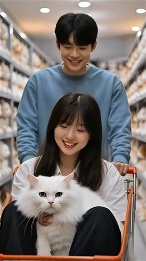 Turkish Angora cat breed / cute fluffy cat 😺 #cat #animals #fyp #shorts #cuteanimals #ai #aiart