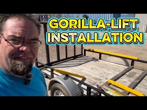 Gorilla-lift kit system installation on a trailer. Step-by-step how to video showing the process.