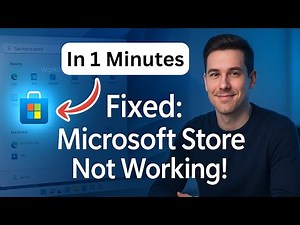 Microsoft Store Not Working Windows 11 FIX ( 2025 ) - Step by Step