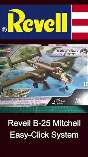 Revell B-25 Mitchell Easy-Click System 1/72 #modelkit #ww2 #aircraft #aviation #b25mitchell #revell