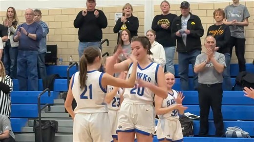 On November 15, the Remsen St. Mary’s girls basketball team’s bus was involved in a serious accident leaving Hallie Bunkers, Brielle Schorg, and Grace Galles significantly injured. Tonight, they all started a game together for the first time since the accident. | KLEM Radio