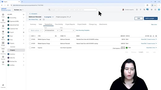 Billables to Invoice Method - Labor Costs