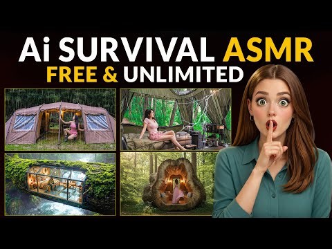 How to Make Viral AI Forest Survival ASMR Videos | FREE & UNLIMITED (2026)