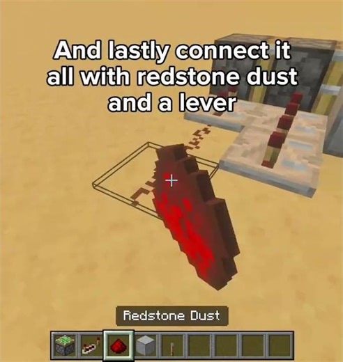 How to build a Double Piston Extender in minecraft! #gaming #redstone #minecraft #building