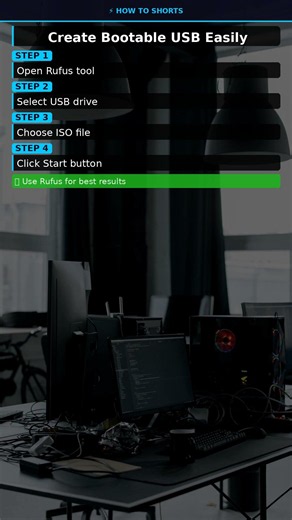 Create Bootable USB #Shorts