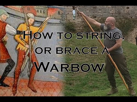Stringing, or bracing, a heavy warbow the easy and safe way