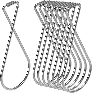 NACETURE Ceiling Hook Clips- 50 Pack Drop Ceiling Hanger Hooks Hanging on Suspended Ceiling Tile, Grid Clips Heavy Duty for Light Plant Office Home Stores Classroom and Wedding Decorations