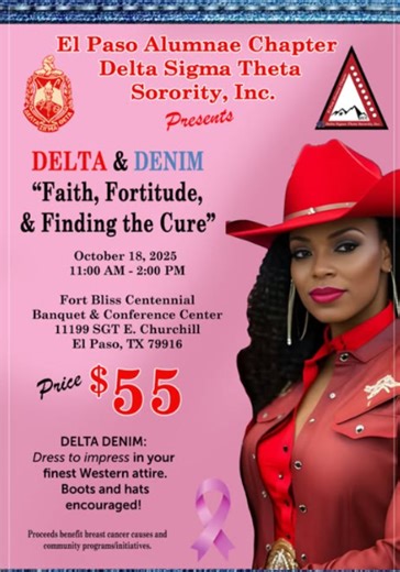 ABC-7 at 4: El Paso Alumnae Chapter of Delta Sigma Theta Sorority, Inc. to host Delta and Denim fundraiser event
