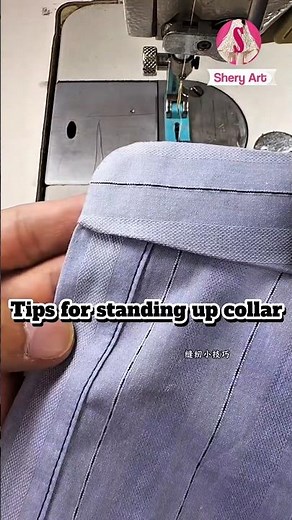 Stand-Up Collar Sewing Trick Every Beginner Should Know #sewing #shorts