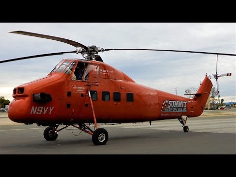 Sikorsky S-58 Start-Up & Takeoff - “Riptide” N9VY Helicopter (N698)