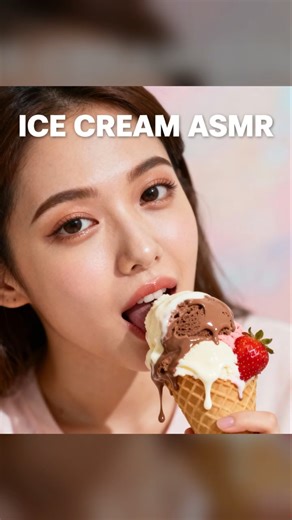 “Ultimate Ice Cream Eating ASMR 🍨 | Satisfying Bites, Creamy Sounds & Chill Vibes #Shorts”