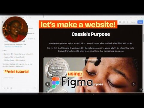 How to make a portfolio website using Figma | mini tutorial