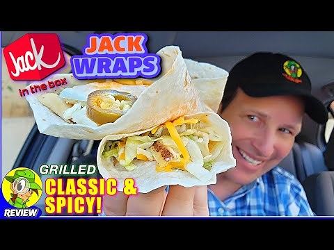 Jack In The Box® GRILLED JACK WRAPS Review 🃏♨️🍗🌯 CLASSIC & SPICY! 🔥 Peep THIS Out! 🕵️‍♂️