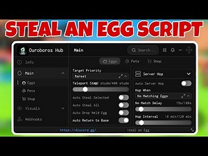 Steal An Egg Script - NO KEY | Auto Steal, Teleport to end, Dupe Eggs, Speed & More! Mobile & PC 🐣