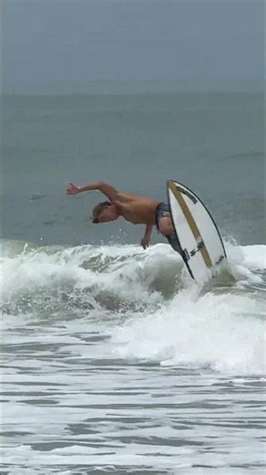 Surfing in Myrtle Beach! 🌊⛈️ #Shorts