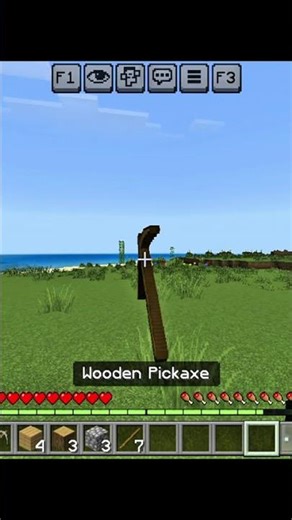 Wooden Pickaxe🫠 #shortsfeed #minecraft #shorts #viral