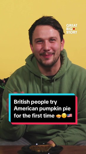 The GBS team in London got a taste of the best pie in NYC...and they LOVED it. 🥰 #FoodTok #Foodlover #pie #NewYork #fyp #reactions #GreatBigStory