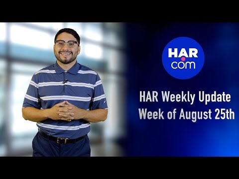 HAR Weekly Update - Week of August of 25th