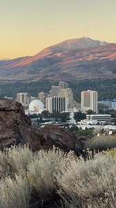 Catch a sunrise above the #RenoTahoe skyline. 🌄 | Reno Tahoe