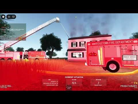 Roblox Simulations:Fire [RIDGETOWN] Working Fire