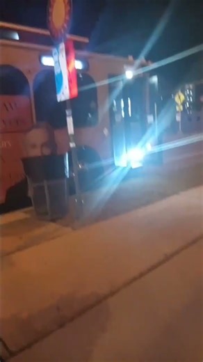 This driver was too busy texting to stop the bus in the proper place Hello, babyface.